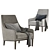 Luxurious Miles Armchair: Modern Comfort for Your Home 3D model small image 3