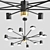 Elegant Crystal Illumination: MERILL Chandelier 3D model small image 1