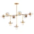 Vintage Elegance: Alexa 9-Light Chandelier 3D model small image 1