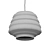 Hive Pendant Lamp in Milk Glass 3D model small image 2
