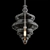 Elegant Glass Spool Pendant 3D model small image 3