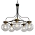 Orbital Elegance Chandelier 3D model small image 1