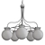 Orbital Elegance Chandelier 3D model small image 2