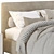 West Elm Andes Bed: Stylish and Sleek Furniture 3D model small image 2