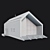 Stylish Wood BarnHouse with Panoramic Windows 3D model small image 4