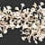 Gingko Chandelier: Elegant Nature-inspired Lighting 3D model small image 3