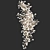 Gingko Style Chandelier: Sleek and Elegant 3D model small image 2