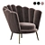 Elegant Perla Armchair 3D model small image 1