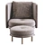 Sleek Torii Armchair by Minotti 3D model small image 4