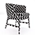 Barbara Barry Baker Coupe Chair 3D model small image 6