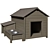 Compact Dog Shelter for Medium-sized Dogs 3D model small image 1