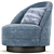 Swivel Axel Armchair: Contemporary Design, Ultimate Comfort 3D model small image 1