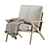 Velvet Modern Armchair: Stylish Comfort for Your Home 3D model small image 5