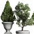 Classic Concrete Bonsai Tree: Outdoor Collection 3D model small image 5