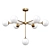 Sleek Modern Ceiling Light 3D model small image 1