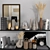 Elegant Shelf Décor Set 3D model small image 1