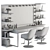 Ultimate Beauty Salon Barber Set 3D model small image 5