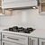 Neo Classic White Kitchen Set 3D model small image 3
