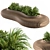 Urban Greenery Bench Set 3D model small image 1