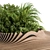 Urban Greenery Bench Set 3D model small image 2