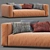 Flexform Lario Sofa: Contemporary Comfort 3D model small image 1