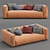 Flexform Lario Sofa: Contemporary Comfort 3D model small image 3