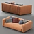 Flexform Lario Sofa: Contemporary Comfort 3D model small image 6