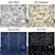 Marble Collection: Port Gold, Athos White, Dimond Blue, Star Symphony 3D model small image 3