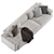 Luxurious Molteni & C Turner Sofa 3D model small image 5