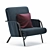 Diplopia 2-Tone Armchair: Contemporary Comfort 3D model small image 1