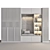 Modern Corona Vray Wardrobe 3D model small image 4