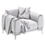 Elegant Malta Armchair: Comfort and Style 3D model small image 7