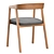 Placido Carver Chair: Sleek and Stylish 3D model small image 4