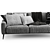 Sleek 2015 Bococncept Carlton Sofa 3D model small image 2