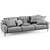 Sleek 2015 Bococncept Carlton Sofa 3D model small image 6