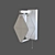 Aragon Loft Style Wall Lamp 3D model small image 2