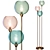 Llaria Floor Lamp: Triple Multicolour Brilliance 3D model small image 3