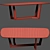 Elegant Dining Table Chair 3D model small image 6