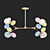 Matisse M: Modern Minimalist Molecular Pendant Lights 3D model small image 1