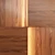 Luxury Walnut Wood 3D Wall Panels with Built-in Lighting - Store 54 3D model small image 2