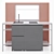 Isola Snack: Stylish Mini-Kitchen 3D model small image 3