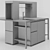 Isola Snack: Stylish Mini-Kitchen 3D model small image 6