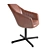 La Redoute Hiba Office Swivel Armchair: Stylish and Comfortable 3D model small image 5