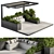 Roof Garden Pergola Set 3D model small image 2