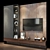 Modern TV Shelf: Stylish & Functional 3D model small image 3