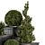 Lush Garden Set: Bush & Tree 3D model small image 3