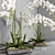 Elegant Orchid: Vase 108 3D model small image 3