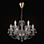 Elegant Crystal Chandelier 3D model small image 1