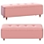 Elegant Margot Ottoman Bench 3D model small image 2