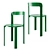 Modern Green Rey Chair | Bruno Rey Mid-Century 3D model small image 1